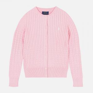 (313543047010) 키즈 케이블 니트 코튼 가디건 PINK